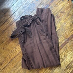 Old Navy Brown Paper Bag Tie Waist Pants